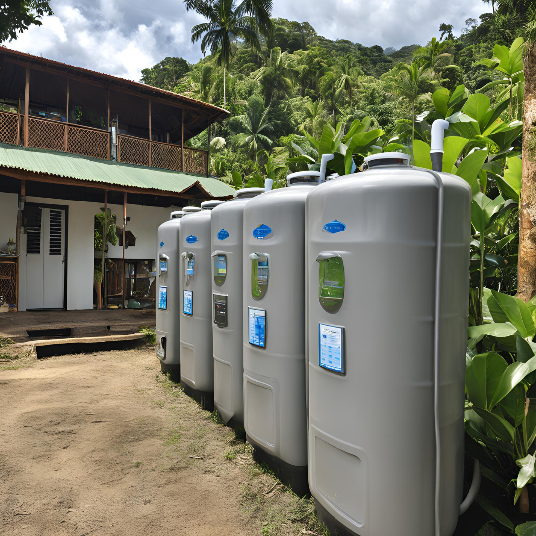 Purificadores de agua para alojamientos turísticos en zonas rurales en Costa Rica