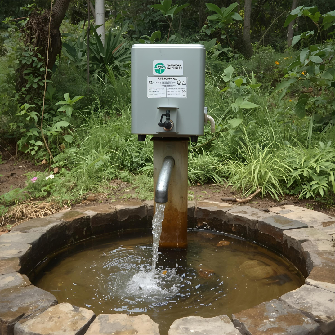 Purificador de agua que elimina el arsénico del agua de pozo en Alajuela