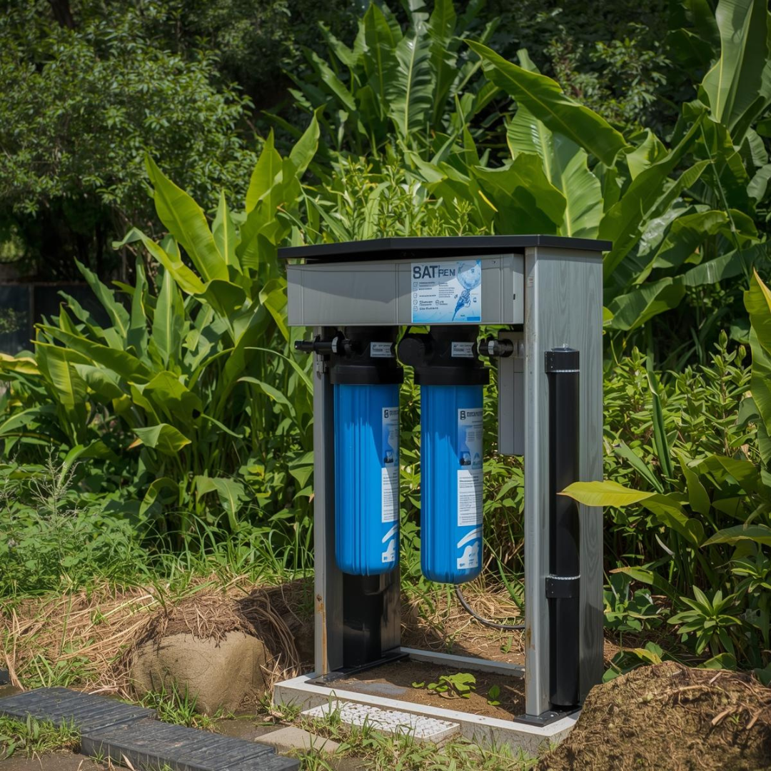 Purificador de agua para cisterna que usa agua de lluvia en la zona de Turrialba