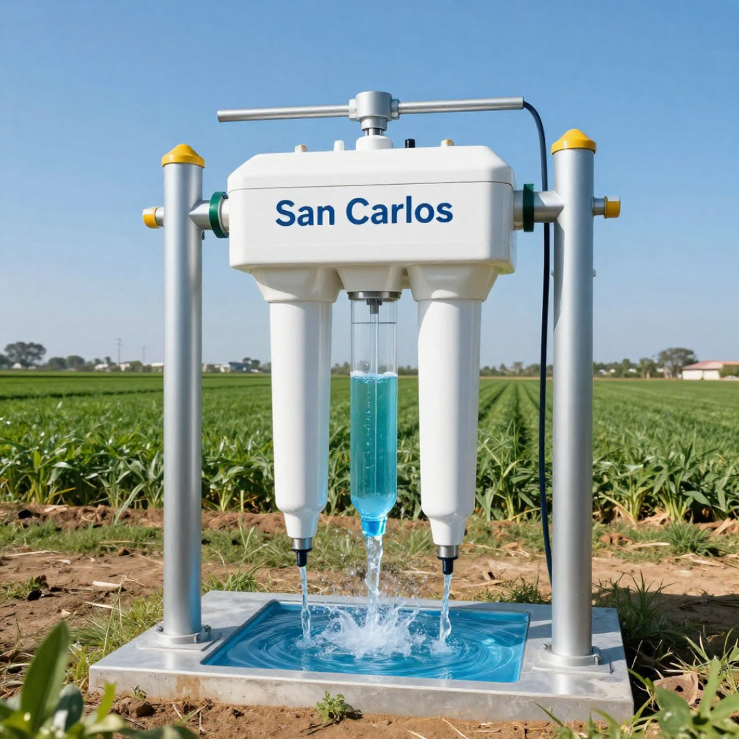 Filtro de agua para eliminar residuos de agroquímicos en San Carlos